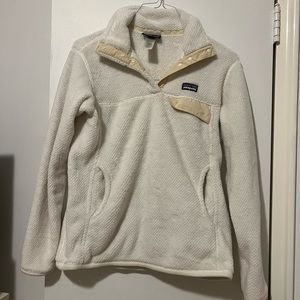 Beige Patagonia Fleece Jacket